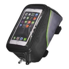 Roswheel brašna na mobilní telefon na kolo na rám, zelený proužek
