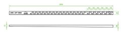Laveo SLOPED PROFILE COT_720P Spádová lišta pro lineární odtok,120 pravá, černá - Laveo