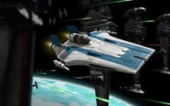 Revell Star Wars - Resistance A-wing Fighter, blue, světelné a zvukové efekty, Build & Play SW 06773, 1/44