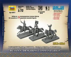 Zvezda figurky ruské velení dragounů, Napoleonské války, Wargames 6817, 1/72