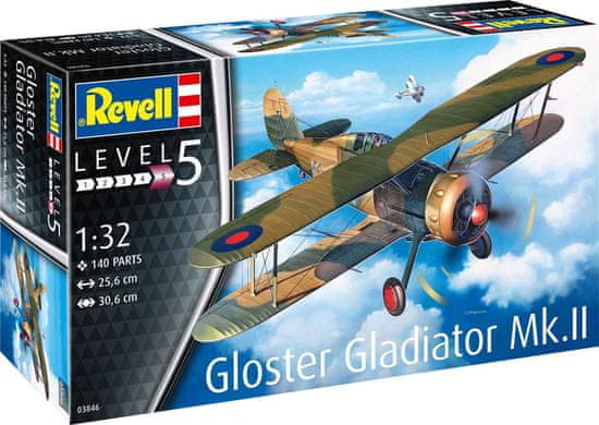 Revell Gloster Gladiator Mk. II, Plastic ModelKit 03846, 1/32