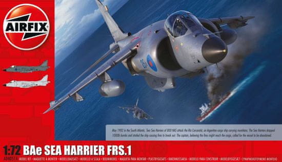 Airfix Bae Sea Harrier FRS1, Classic Kit letadlo A04051A, 1/72