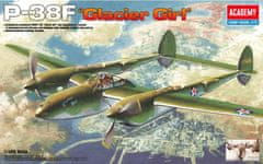 Academy Lockheed P-38F Lightning - Glacier Girl, Model Kit 12208, 1/48