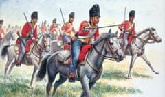 Italeri figurky britská těžká kavalerie "Scot Greys", Napoleonské války, Model Kit figurky 6001, 1/72