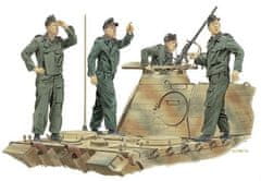 Dragon figurky německé osádky tanku "ACHTUNG-JABO!", Francie 1944, Model Kit 6191, 1/35