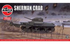 Airfix M4 Sherman Crab - odminovací zařízení, Classic Kit VINTAGE A02320V, 1/76