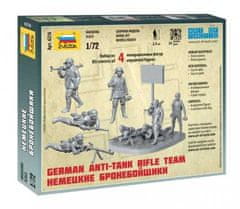 Zvezda figurky německý protititankový střelecký tým, Wehrmacht, Wargames figurky 6216, 1/72