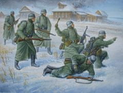 Zvezda figurky německá pěchota, zimní uniformy, Wargames (WWII) 6198, 1/72