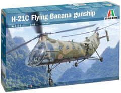 Italeri H-21C Flying Banana GunShip, Model Kit 2774, 1/48