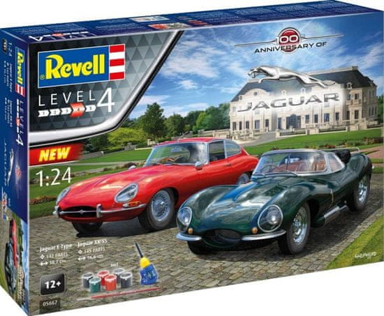 Revell "100 Years Jaguar", Gift-Set auta 05667, 1/24