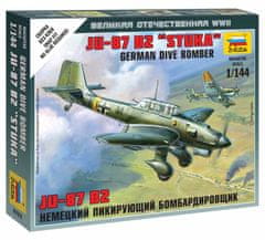 Zvezda Junkers JU-87 Stuka, Luftwaffe, Wargames (WWII) 6123, 1/144