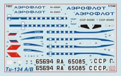 Zvezda Tupolev Tu-134 B, Model Kit 7007, 1/144