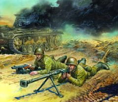 Zvezda figurky sovětská protitanková jednotka, Wargames (WWII) 6135, 1/72