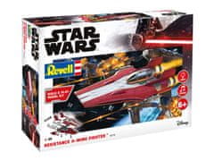 Revell Star Wars - Resistance A-wing Fighter, red, světelné a zvukové efekty, Build & Play SW 06770, 1:44