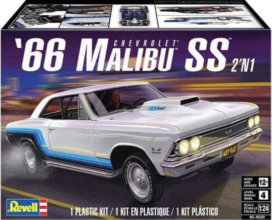 Revell 1966 Malibu SS, Plastic ModelKit MONOGRAM auto 4520, 1/24