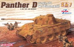 Dragon Sd.Kfz.171 Panther Ausf.D with Zimmerit, Model Kit 6945, 1/35