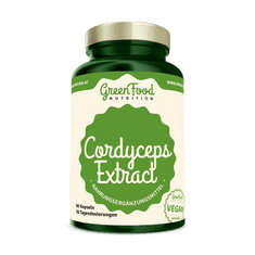 GreenFood Nutrition Cordyceps extract 90 kapslí