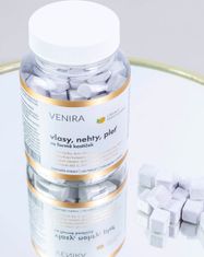 Venira VENIRA kostičky pro vlasy, nehty a pleť, až 120 denní kúra - grep a citrón, 120 kapslí