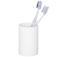 Wenko Polyrezin kontejner na zubní kartáček, koupelnový hrnek v minimalistickém stylu -