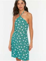 Trendyol Zelené dámské vzorované šaty Trendyol XL