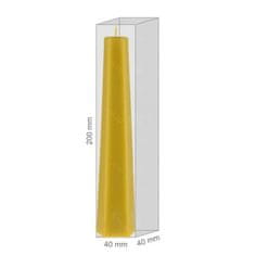Ami Honey Sada 5 svíček z přírodního včelího vosku – Hedvábnice jarní 200 mm
