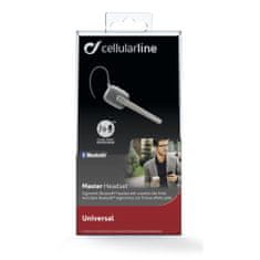 CellularLine Headset Bluetooth CellularLine MASTER, PU kůže, multifunkční LED