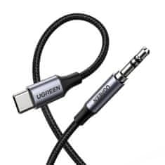 Ugreen AV143 audio kabel USB-C / 3.5mm mini jack 1m, šedý