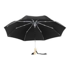 Original Duckhead Černý kompaktní ekologický deštník odolný proti větru