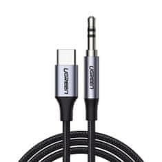 Ugreen AV143 audio kabel USB-C / 3.5mm mini jack 1m, šedý