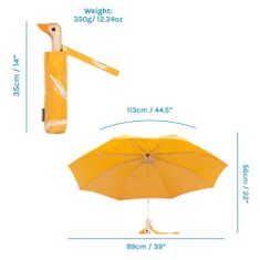 Original Duckhead Kompaktní ekologický deštník Saffron Brush odolný proti větru