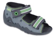 Befado chlapecké sandálky SNAKE 250P086 šedé, hvězdičky velikost 18