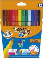 Bic Sada fixů "Visa", 12 různých barev, 888695