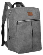 Peterson Pohodlný cestovní batoh s výsuvným madlem na kufr