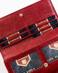 Peterson Dámská kožená peněženka s klopou s logem