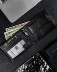 RONALDO Pánská velká kožená peněženka, horizontální, bez zapínání