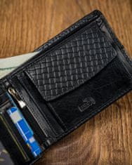 FOREVER YOUNG Černá pánská kožená peněženka