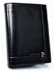 Pierre Cardin Vertikální štíhlá pánská peněženka vyrobená z kvalitní přírodní kůže RFID