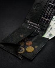 Pierre Cardin Praktická, skládací pánská peněženka z přírodní kůže, RFID
