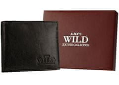 Always Wild Pevná, kožená pánská peněženka s RFID ochranou a pouzdrem na karty