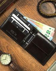 Always Wild Pevná, kožená pánská peněženka s RFID ochranou a pouzdrem na karty
