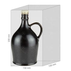 Ami Honey Keramická láhev Askos černá 750 ml