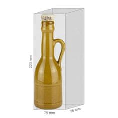 Ami Honey Keramická láhev Amfora malá hnědá 250 ml