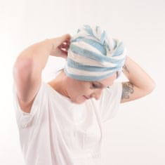 VivoVita HairTowel II – sada 2 ručníků z mikrovlákna pro rychlé vysoušení vlasů, modrá