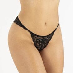 PantyRebel Underneath Eden Panties Set 3ks (Black), komplet krajkové kalhotky S/M