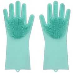 Verk 01606 Silikonové mycí rukavice na nádobí světle růžové 2 ks