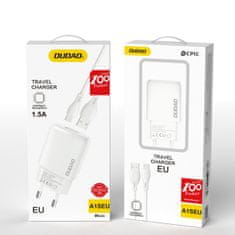 DUDAO A1SEU síťová nabíječka USB 7.5W + kabel Micro USB, bílý