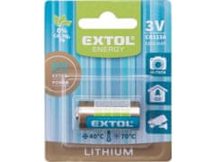 Extol Energy Baterie lithiová, 3V (CR123A), 1600mAh