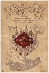 CurePink Plakát Harry Potter: The Marauders Map (61 x 91,5 cm 150g)