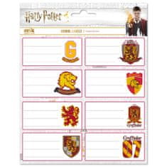 CurePink Poznámkové nálepky Harry Potter: Nebelvír - Gryffindor (list 16 x 20 cm)