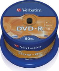 Verbatim DVD-R 4,7GB/ 16x/ 50pack/ spindle